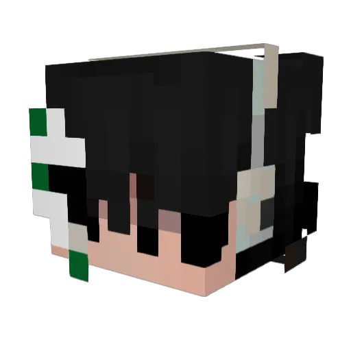 TheGash Minecraft avatar head, 3D render