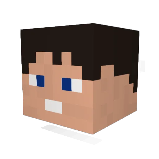TheGavinMan Minecraft avatar head, 3D render