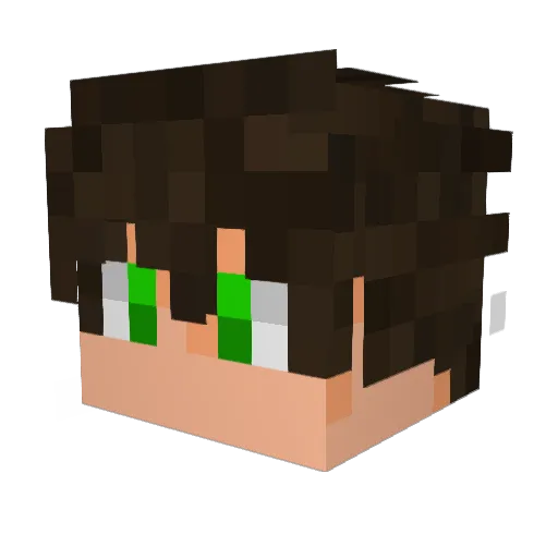 TheGawain Minecraft avatar head, 3D render