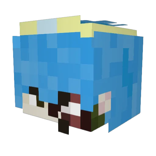 TheGayestLeaf Minecraft avatar head, 3D render