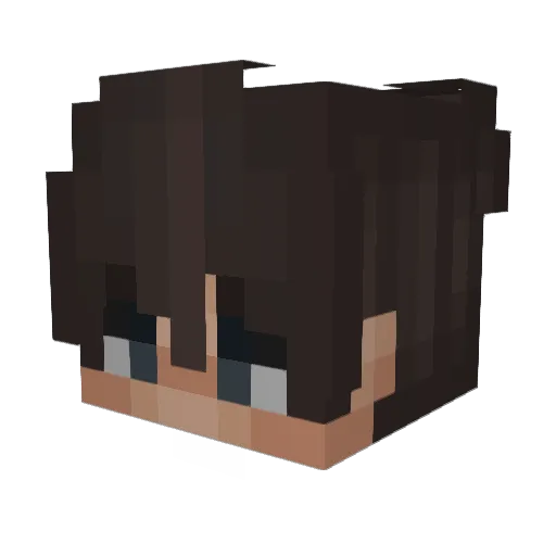 TheGeMann Minecraft avatar head, 3D render