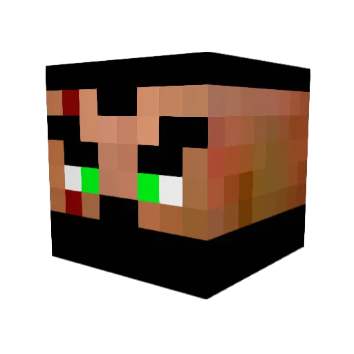 TheGeckoDemon Minecraft avatar head, 3D render