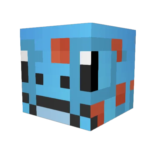 TheGeckoEngineer Minecraft avatar head, 3D render