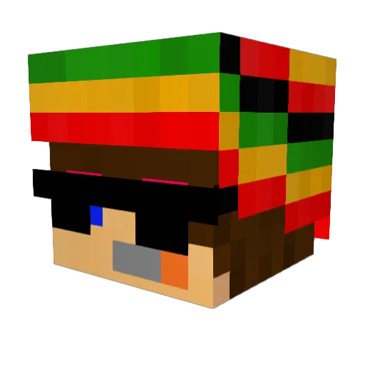 TheGeek95 Minecraft avatar head, 3D render