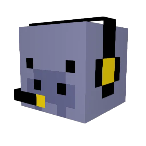 TheGeekster Minecraft avatar head, 3D render
