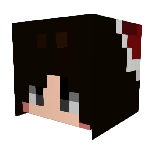 TheGely1 Minecraft avatar head, 3D render