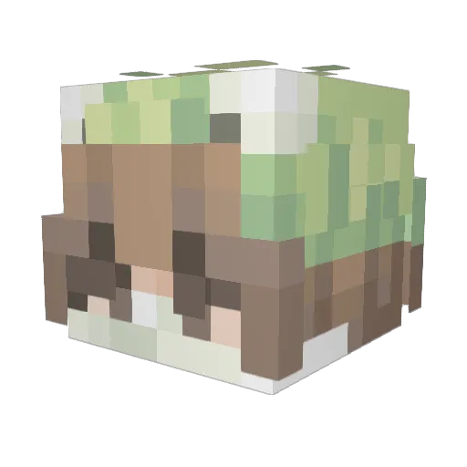 TheGenderTheif Minecraft avatar head, 3D render