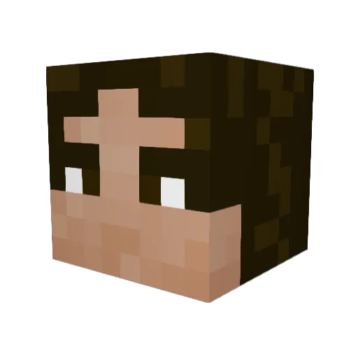 TheGeologist Minecraft avatar head, 3D render