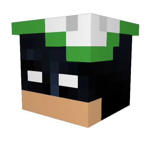 TheGhoost123 Minecraft avatar head, 3D render