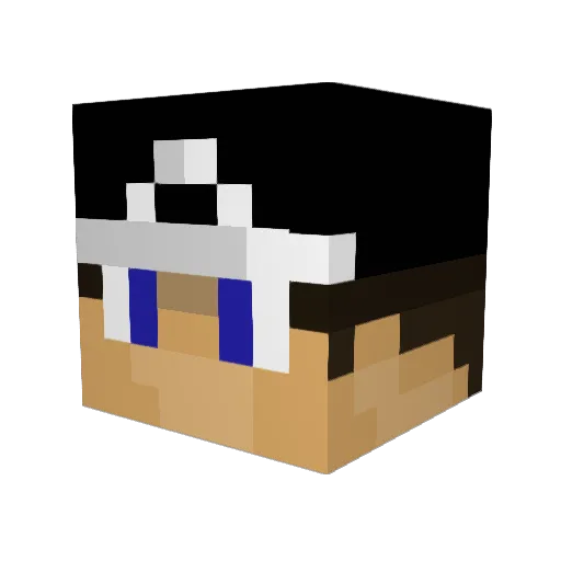 TheGhost24 Minecraft avatar head, 3D render