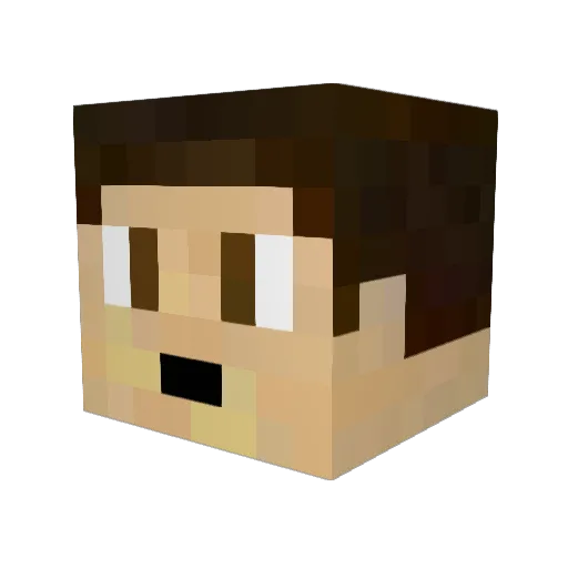 TheGhost64 Minecraft avatar head, 3D render