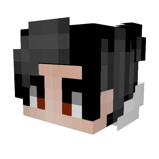 TheGhostDragon2 Minecraft avatar head, 3D render
