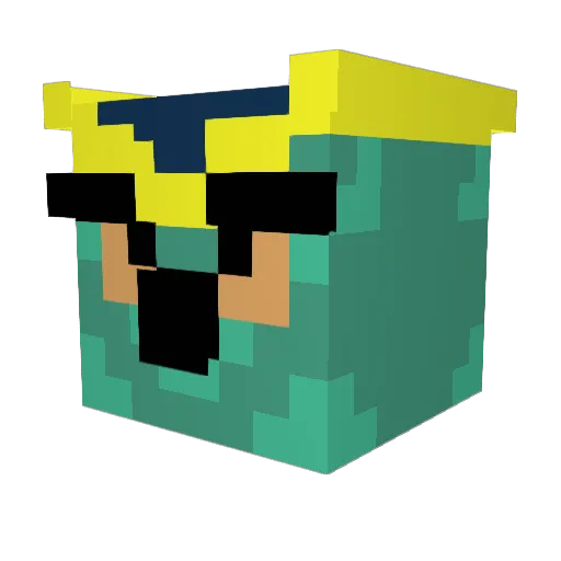 TheGhost_07 Minecraft avatar head, 3D render