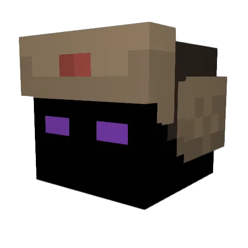 TheGhostki Minecraft avatar head, 3D render