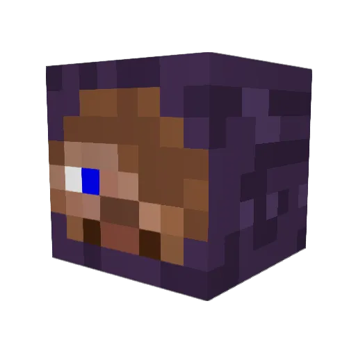 TheGhull Minecraft avatar head, 3D render