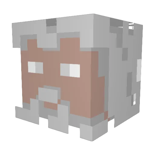 TheGiantPlays Minecraft avatar head, 3D render