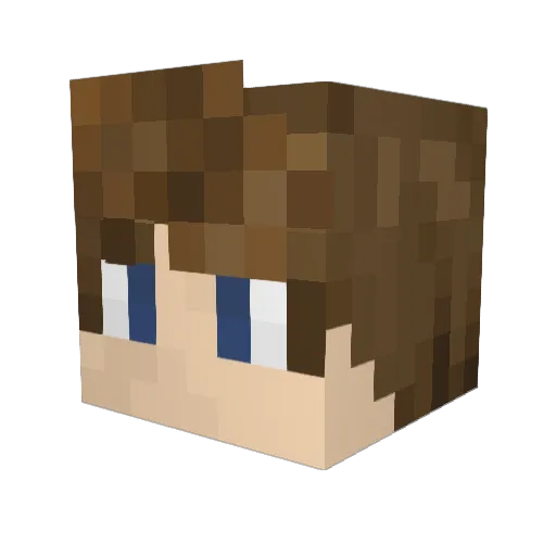 TheGiantSword Minecraft avatar head, 3D render