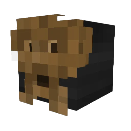 TheGiantestDad Minecraft avatar head, 3D render