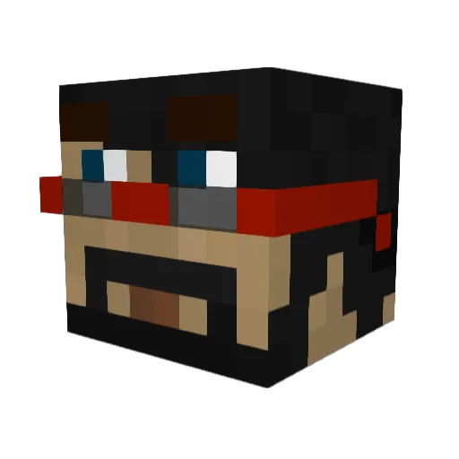 TheGingerFergs Minecraft avatar head, 3D render