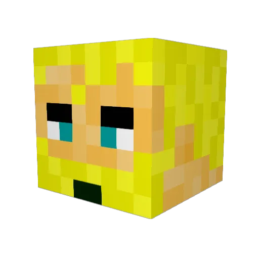 TheGingerJesus Minecraft avatar head, 3D render
