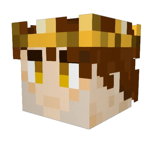 TheGingerNinja_ Minecraft avatar head, 3D render