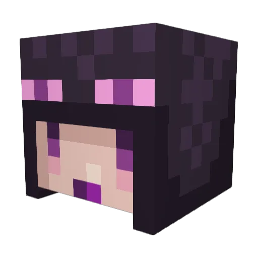 TheGirlEnder Minecraft avatar head, 3D render