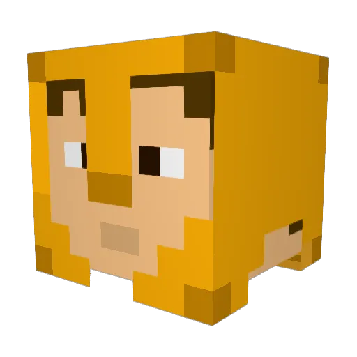 TheGladiator66 Minecraft avatar head, 3D render
