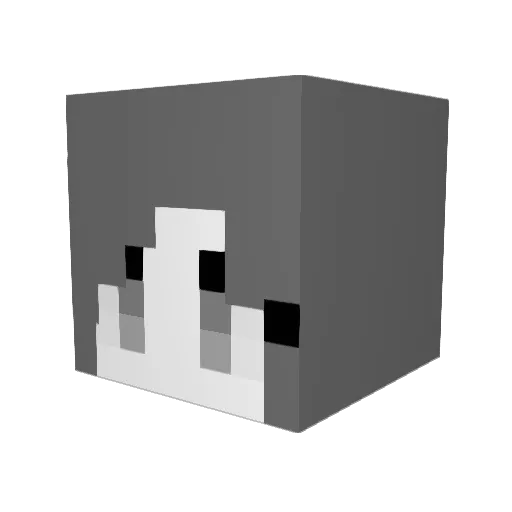 TheGoHt Minecraft avatar head, 3D render
