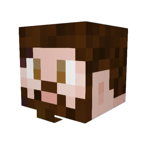 TheGoatPeople Minecraft avatar head, 3D render