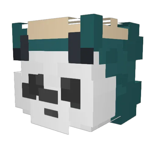 TheGoatTim Minecraft avatar head, 3D render
