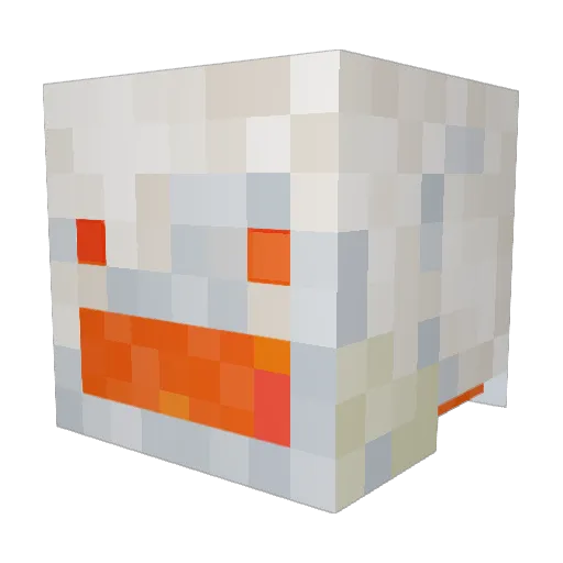 TheGodMe Minecraft avatar head, 3D render