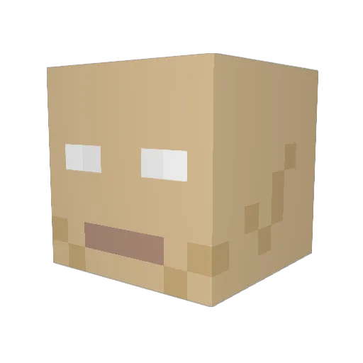 TheGodZee Minecraft avatar head, 3D render