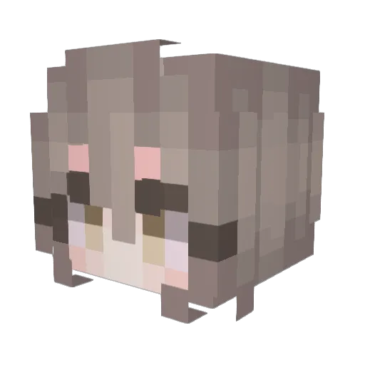 TheGoddamnBatman Minecraft avatar head, 3D render