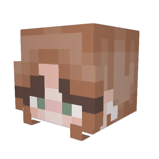 TheGoddessGamer9 Minecraft avatar head, 3D render