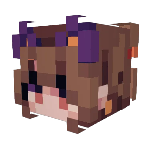 TheGodlyPeGe Minecraft avatar head, 3D render