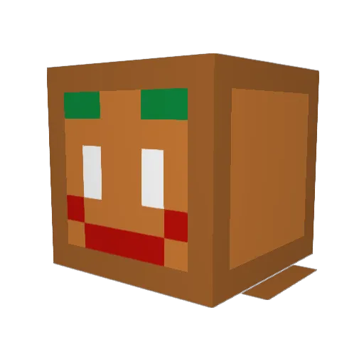 TheGodofPickles Minecraft avatar head, 3D render