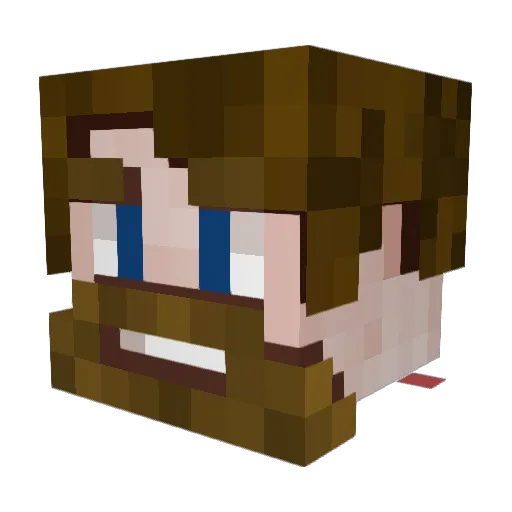 TheGoija Minecraft avatar head, 3D render