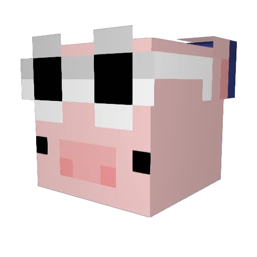 TheGoldenCod Minecraft avatar head, 3D render