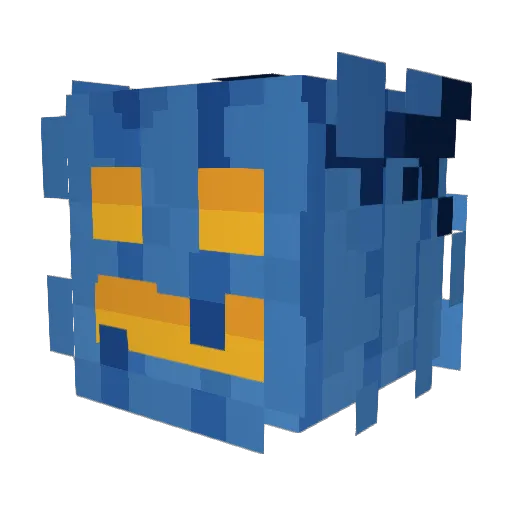 TheGoldenFlanker Minecraft avatar head, 3D render