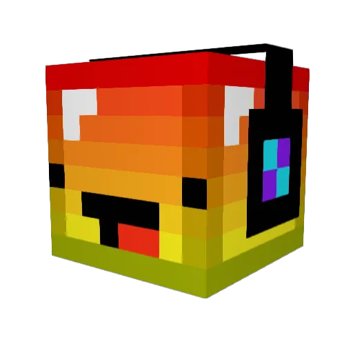 TheGoldenFlyer Minecraft avatar head, 3D render
