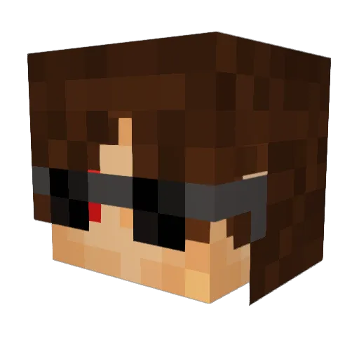 TheGooberino Minecraft avatar head, 3D render