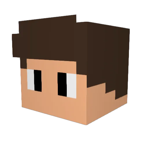 TheGoodDeath05 Minecraft avatar head, 3D render