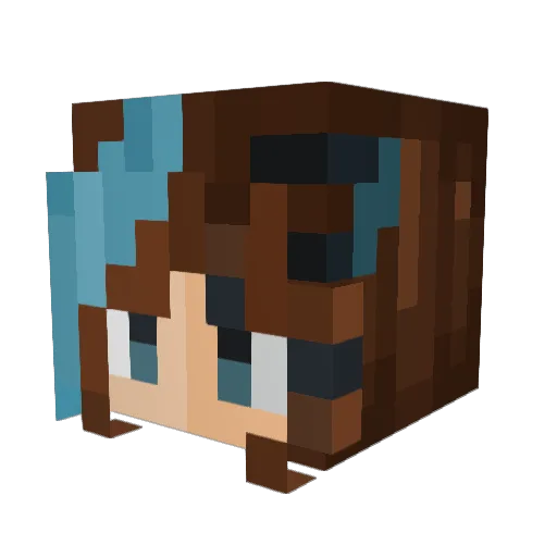 TheGoonersGF Minecraft avatar head, 3D render