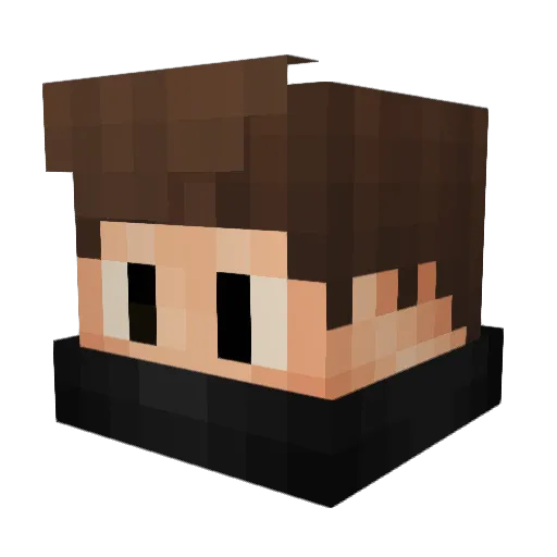 TheGoreus Minecraft avatar head, 3D render