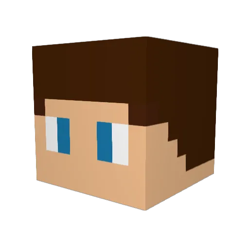 TheGormyGamer Minecraft avatar head, 3D render