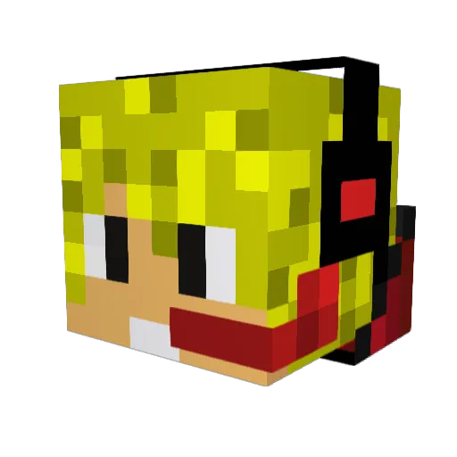 TheGothen_837 Minecraft avatar head, 3D render