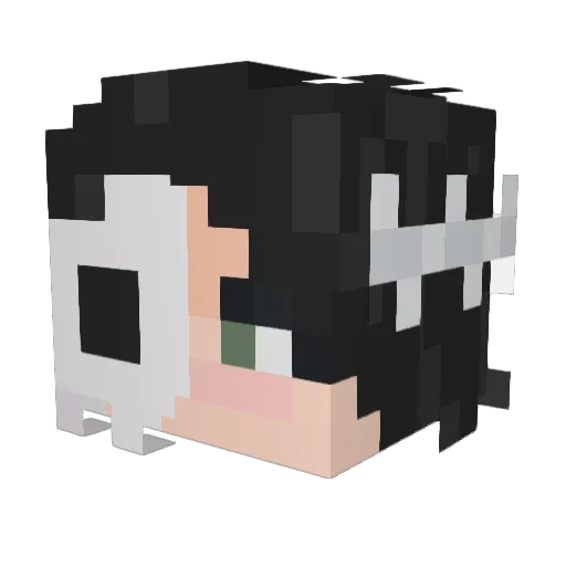 TheGraeFae Minecraft avatar head, 3D render