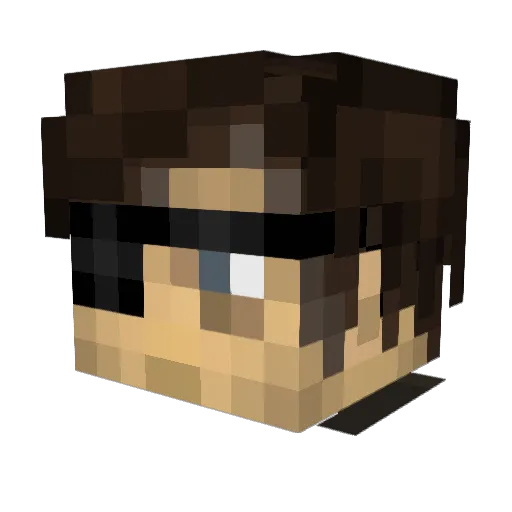 TheGragonath Minecraft avatar head, 3D render