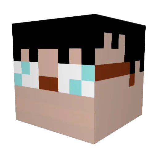 TheGranadilla Minecraft avatar head, 3D render