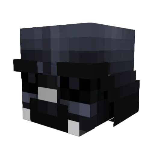 TheGravee Minecraft avatar head, 3D render